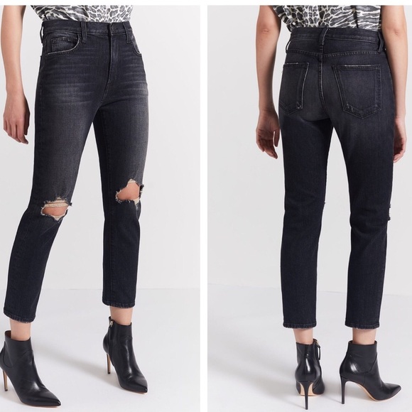 Current/Elliott Denim - C/E Vintage Cropped Slim Jean/Torpedo Destroy